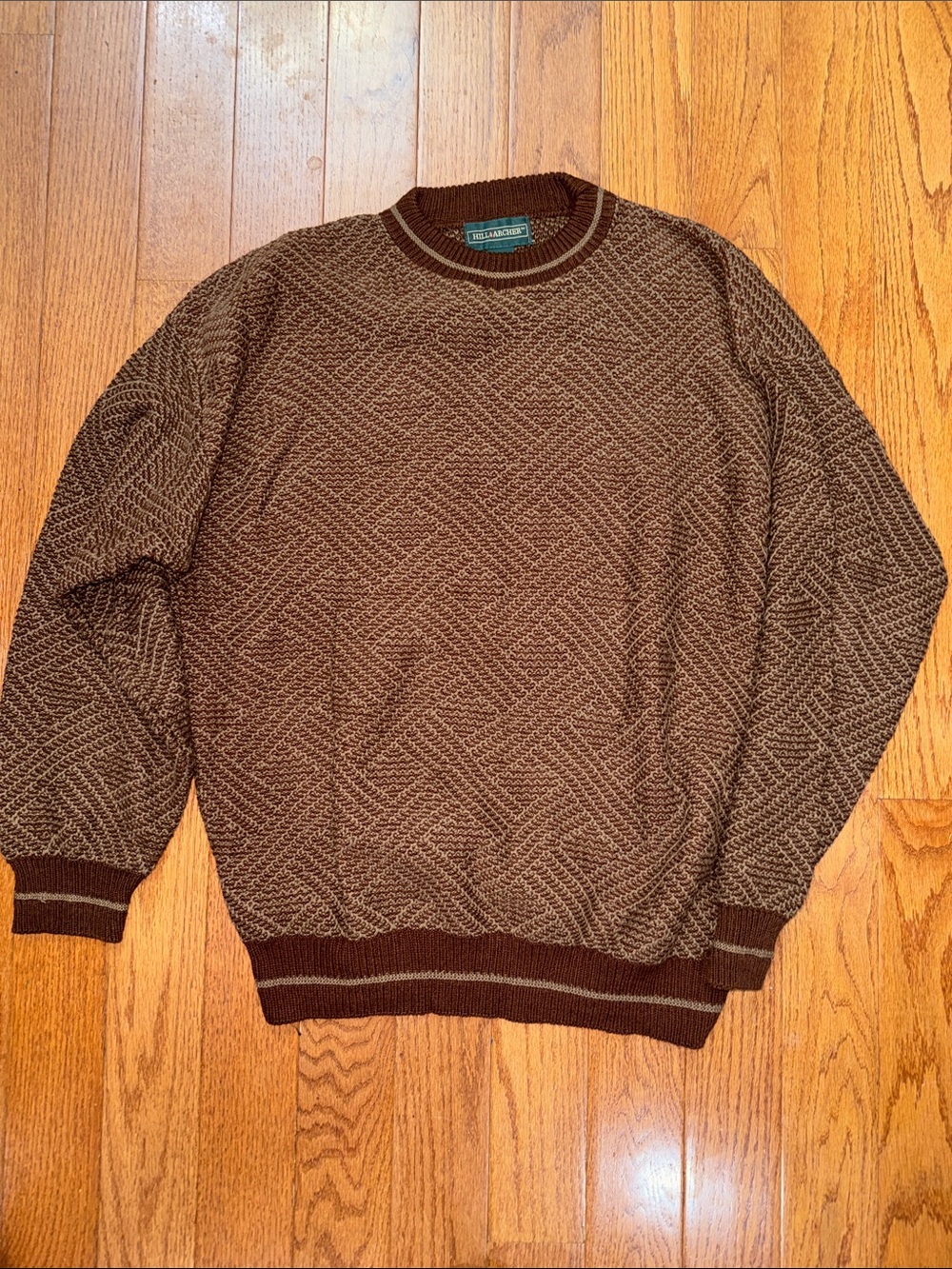 Vintage Classic Brown Hill & Archer Crewneck Sweater - Vintage Style